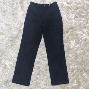 St. John Sport Black Gold Detail Jeans 6